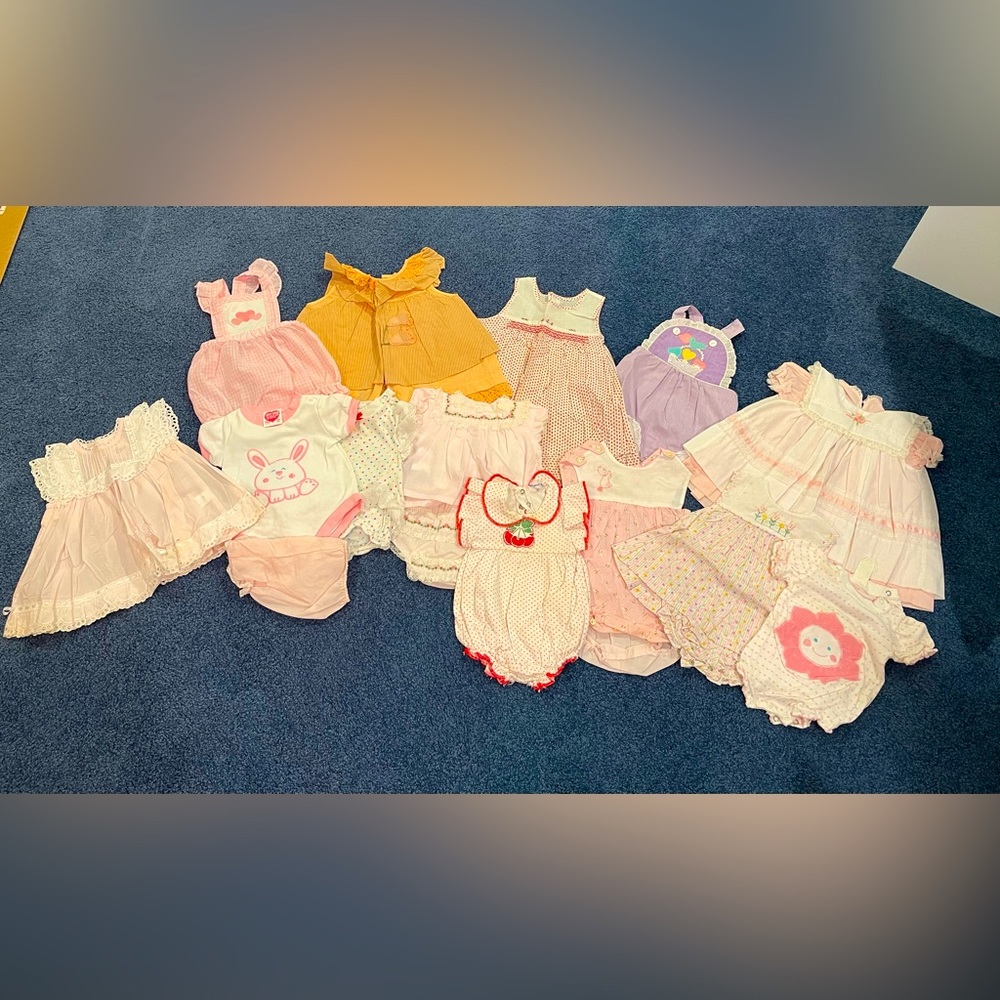 Vintage Baby Girl Clothes bundle!!